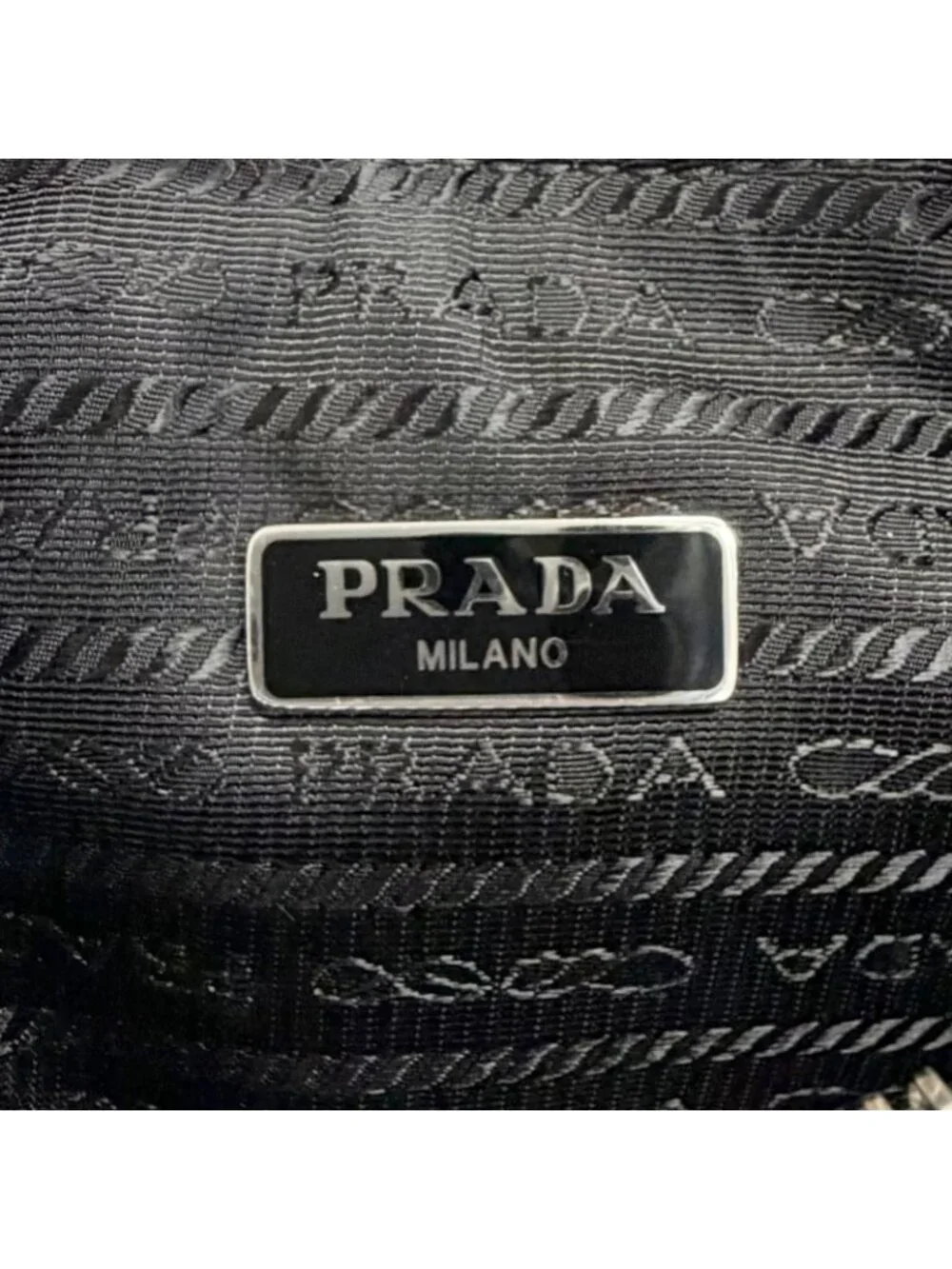 Prada Re Edition Re-Nylon Triangle Logo 2-Way Shoulder Bag Black